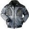 Pilotenjacke Ted, grau/schwarz, 3D-Bild-01
